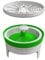 Bonomini - Valve / Clapet Anti Retour Anti Odeur Mécanique en Silicone Anti Odeur - Pour Tuyaux de Douche de 75 à 80 MM - Gris/Vert