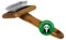 alcott Bamboo Groom Slicker Brush Größe S I Tierhaarbürste für jedes Fell I Unterfellbürste I Hundebürste mit abgewinkelten Edelstahlpins I Bürsten zur Fellpflege aus Bambus I Bürste für Katze & Hund