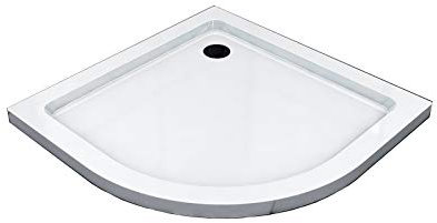 Glaszentrum Hagen - 90x90x5cm - R55 - Duschtasse - Duschwanne - Extra Flach - Extra Verstärkt - Sanitäracryl - incl. Siphon