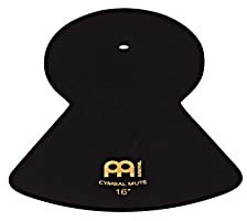 Meinl Cymbals Cymbal Mute Schlagzeug Becken Dämpfer 16 Zoll (40,64cm) für geräuscharmes Üben Zuhause – Drumset Zubehör, Schwarz (MCM-16)