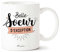 Manahia Mug Cadeau Belle Soeur - Belle Soeur d'exception - Avec Boite Kraft - Imprimé en France - Noël, Anniversaire Belle Soeur - 330 mL Céramique - Frangine - Tasse Belle Soeur
