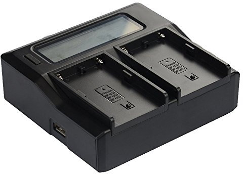 Quick LCD-Screen Batterie Chargeur Compatible pour Sony BP-U30 BP-U60 BP-U90 PMW100 PMW150 PMW160 PMW200 PMW-EX1 PMW-EX3 PMW-F3 PXW-X160 PXW-X180 PXW-FS5 PXW-FS7 PMW-300K2 XDCAMEX