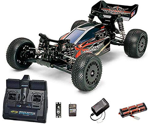 Tamiya RC 58370 Dark Impact 4WD 1:10 Standard Stick Radio Bundle