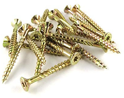 50 x Vis pour Constructions en Bois à Tête Fraisée Embout TX 8x160 / TX40