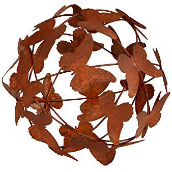 UNUS Kugel Rost Schmetterlinge Ø19 cm
