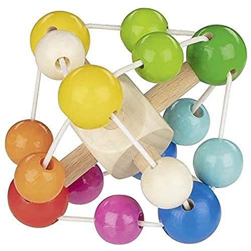 Goki 765430 Anilla sonajero Plüsch-Rasseln und-Ringe, bunt