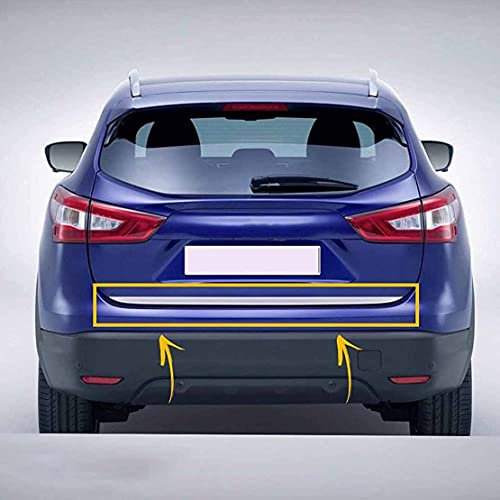 Rear Trunk Tailgate Cover Trim for Nissan Qashqai 2014-2016 2017 2018 2019 2020 2021, Car Rear Trunk Stainless Steel Tail Gate Back Boot Strip Sticker Decoration Protector Auto Styling Accessories