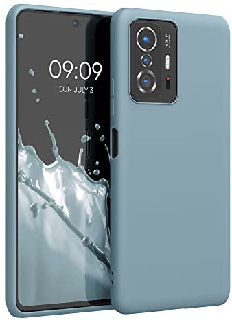 kwmobile Hülle kompatibel mit Xiaomi 11T / 11T Pro Hülle - weiches TPU Silikon Case - Cover geeignet für kabelloses Laden - Arctic Night