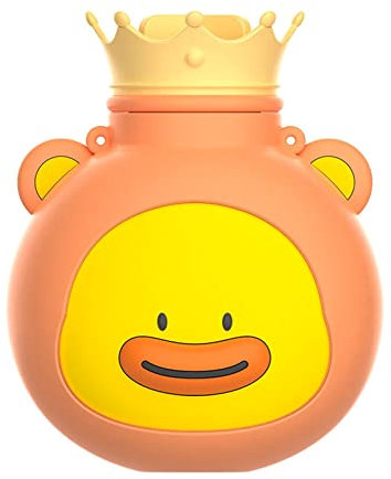 XXXXW Wärmflaschen/Bettflasche Schneemann Warmwasserflasche mit Gurt Silikon wiederverwendbar Wasserfüllungsheizpack Handwarmer for Mädchen Winter warmes Produkt Sicher und Langlebig (Color : E)