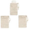 Sac à Savon en Sisal, Sac à Savon Bio, Sachets à Savon en Coton, Naturel Sachet à Savon Avec Cordon Déal pour la Baignade et le Lavage pour Massage Exfoliant Favorise la Circulation Sanguine, 3Pcs