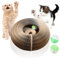 Cat Scratching Ball,Magic Organ Cat Scratching Board,Cardboard Cat Scratchers Come with Toy Bells,Laptop Scratcher Cat Toy for Pet Kittens