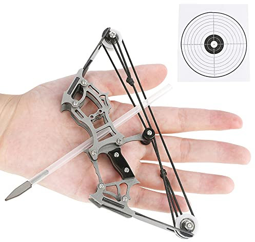 SHARROW Compound Bogen und Pfeile Set für Jugend und Erwachsene, Taschenbogen Compoundbogen Pfeile Kit mit Zielscheibe für Bogenschießen Outdoor Schießen (Typ 1)