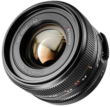 7artisans 35mm F1.4 Mark Ⅲ Full Frame Messa a fuoco manuale Prime Lens Grande apertura compatibile con la fotocamera mirrorless L-Mount