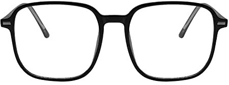 KAEOISFU Übergroße Quadratische Lesebrille für Damen und Herren, Gross Blaulicht Blockierende Computer Lese Brille, Große Komfortables Leser mit Box