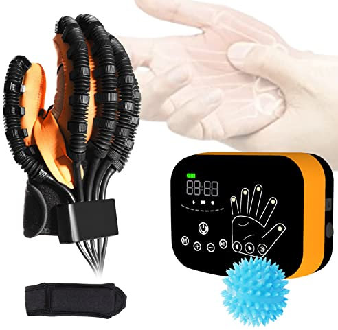 Aktualisierter Rehabilitations-Roboterhandschuh, Roboterhandschuhe für Cerebralparese, Reha-Handschuh für Handlähmung, Reha-Ausrüstung für Finger und Hand bei Schlaganfall.