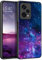 BENTOBEN für Xiaomi Redmi Note 12 Pro 4G/5G Hülle Handyhülle Case Leuchten im Dunkeln Slim Fluoreszenz dünn Nebula PC Schale TPU Bumper Schutzhülle für Xiaomi Redmi Note 11 Pro 4G/5G -Lila
