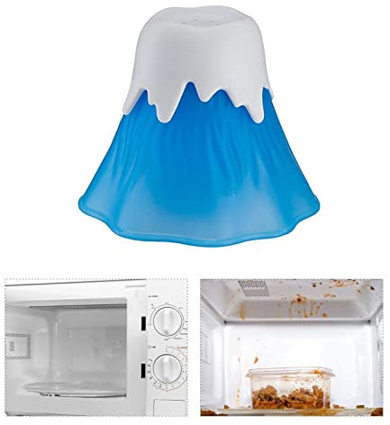 Rianpesn Vapor para microondas,Lavadora Horno en Forma volcán - Ayudante Limpieza Alta Temperatura en erupción Agua y vinagre Fác Usar para la Oficina en el hogar