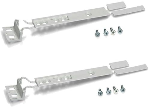 2X Fridge & Freezer Cupboard Door Mounting Kit Slider Compatible With Zanussi 4055372405