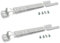 2X Fridge & Freezer Cupboard Door Mounting Kit Slider Compatible With Zanussi 4055372405
