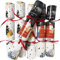 Volsha Knallbonbons für Weihnachten, 10 Hüte, 20 Saiten, 10 Knallbonbons für Weihnachten, Party, Spiel, festlich, saisonal, Weiß, 10 Stück