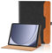 Custodia per Samsung Galaxy Tab A9 8.7 Pollici (SM-X110 / SM-X115) 2023 Pelle PU Flip Tablet Case, Funzione Supporto Pieghevole Cover Protettiva con Tasca per Galaxy Tab A9 8.7 Pollici - Nero