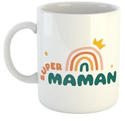 Kiribou Mug Femme Super Maman - Un Cadeau Éclatant pour Toutes Occasions