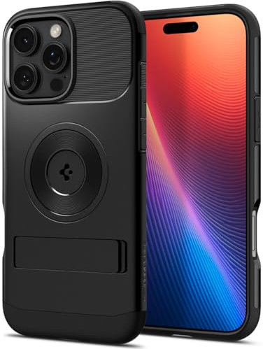 Spigen iPhone 16 Pro Max Hülle Slim Armor mit MagFit MagSafe Black - ACS08034