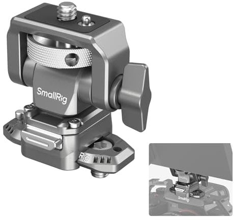 SMALLRIG Supporto per Monitor a Sgancio Rapido con Binario NATO, Supporto per Monitor da Campo, Girevole a 360° e Inclinazione a 160° Regolabile, Carico Utile Massimo 2,5 kg, HawkLock H21-4487