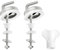 Rumyve Stainless Steel Hinge Fixing Kit,1 Pack Stainless Steel Hinge Fixing Kit Replacements,Metal Toilet Seat Hinge-Stainless Steel Toilet Seat Fittings
