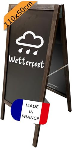 FournierWerk - Kundenstopper Outdoor Wetterfest, Kreidetafel Aufsteller, Werbeaufsteller, Tafel Aufsteller