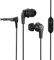 JLab Audio JBuds Pro Signature kabelgebundene Ohrhörer mit Mikrofon und Track-Bedienelementen, Titan-Treiber 10 mm mit passgenauen Gelspitzen und Cush-Flossen, Schwarz (Renewed)
