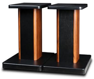 Pareja de Soportes para Altavoces - 30 cm de Altura - Base Sólida Antivibración - Compatibilidad Universal con Altavoces HiFi Estéreo y Home Cinema - Pies Antideslizantes