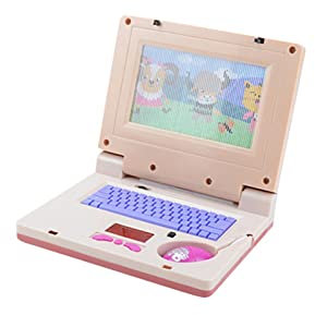 Building Magnets for Boys Educational Computer Learning Toys With Light And Music My Own Leaptop Toy Birthday For Year Old Kids Boys And Girls Wooden Games for Kids 3-5 (B, One Size)