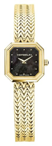 Herbelin Montre Femme Octogône Acier doré