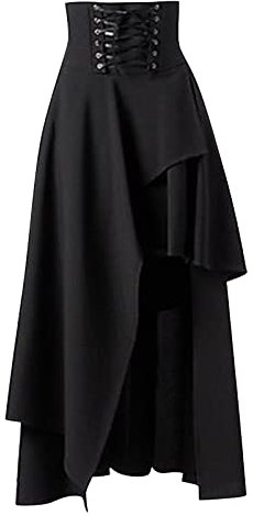 Gonna Halloween Skirt Long Salopette Pelle Gonna Lunga Elegante Cerimonia Gonne Lunghe Donna Eleganti Gonne Pizzo Donna Elegante Cerimonia Gonna Lunga Donna Estate Gonna Donna di Pelle