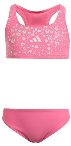 Adidas Girl's Glitter Bikini Set, pink Fusion, 11-12 Years