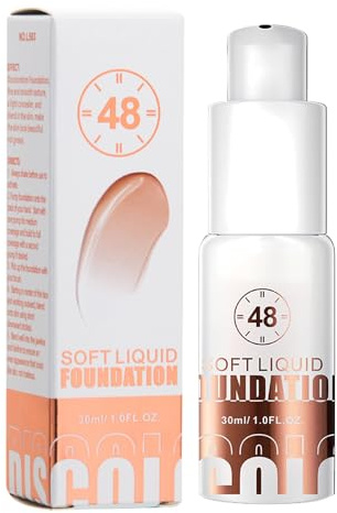 Selbstanpassende Foundation – Foundation mit hoher Deckkraft 30 ml für das Gesicht – Concealer-Creme wasserfest langer Halt für Frauen und Männer