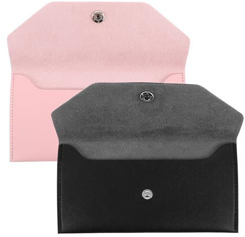 TOGEVAL 2 Stück Kleine Handtaschen für Mädchen als Kleiner Geldbörse mit Druckknopfverschluss aus Pu und Metall Vielseitig und Stilvoll für Shopping und Alltag