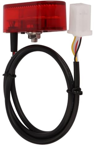 JTQYFI Verbreiterter Kotflügel mit Bremslicht vorne/hinten Ersatz für Elektroroller Teil, wasserdichter Roller Hinterreifen, Rad Kotflügel Ersatz