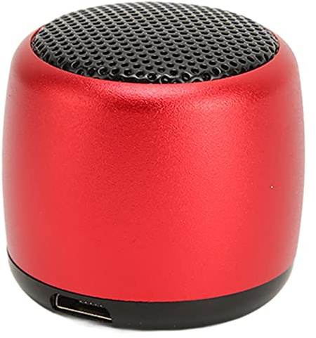 EIMSOAH Bluetooth-Lautsprecher, Schwerer Subwoofer, USB Wiederaufladbar, Tragbarer Kabelloser Metalllautsprecher für Telefon, Tablet, PC, Kraftvoller Sound für Jedermann und überall, Kompaktes