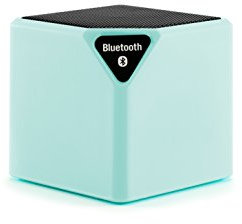 Bigben Interactive BT14V 9 W Metall, Türkis, tragbarer Lautsprecher (9 W, 3 W, kabellos und kabelgebunden, 10 m, Metall, Türkis, Würfel)