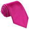fortunatever Herren solid color krawatte, hademade krawatten mit mehreren farben + geschenkbox Medium Magenta