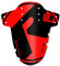 Riesel Design Mudguard Criss:Cross Fahrrad Schutzblech vorn inkl. Kabelbinder/Fahrrad Spritzschutz für Cyclo Cross und Gravel Bike/Schutzblech vorne für Gabel - red