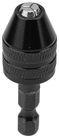 0.3-3.6mm Keyless Drill Chuck 1/4 Hex Shank Quick Adapter Conversion Tool
