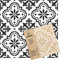 NAKLEO Plantilla de plástico reutilizable Valetta Tile – 30x30cm - Morisco Floral Español - Geométrico marroquí - Adoquín Bloque Concreto Piso Pared Pintura Plantilla Madera