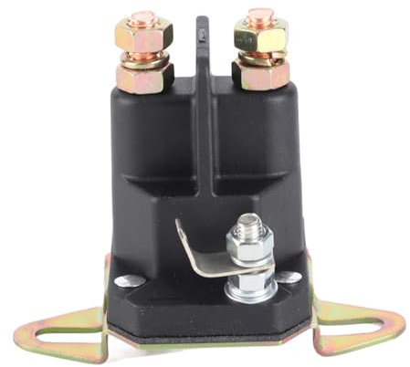 Solenoide di Avviamento Solenoide per Trattorino da Giardino Nero Compatibile con 109946 146154 1753539 AM138497 Solenoide Solenoide Universale Accessorio di Avviamento(1#)