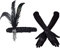 VIKSAUN 1920s Feder Stirnband für Mädchen, Flapper Stirnband Vintage, Schwarze Ellbogen Handschuhe, Feder stirnband Perlen Schwarzes Kopfschmuck, Schwarze Lange Handschuhe