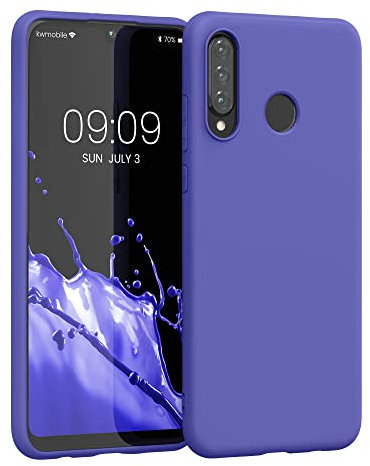 kwmobile Custodia Compatibile con Huawei P30 Lite Cover - Back Case per Smartphone in Silicone TPU - Protezione Gommata - blu viola