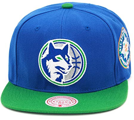 Mitchell & Ness Minnesota Timberwolves All Star Color Snapback Hat Verstellbare Kappe HWC - Royal/Green, Royal, Grün, Einheitsgröße, Königsblau, Grün, Einheitsgr��e
