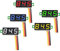 Greluma 5Pcs Mini DC Digital Voltmeter 0.28 Voltage Tester Mini DC Three Wire Voltmeter 0V-100V - 5 Colors